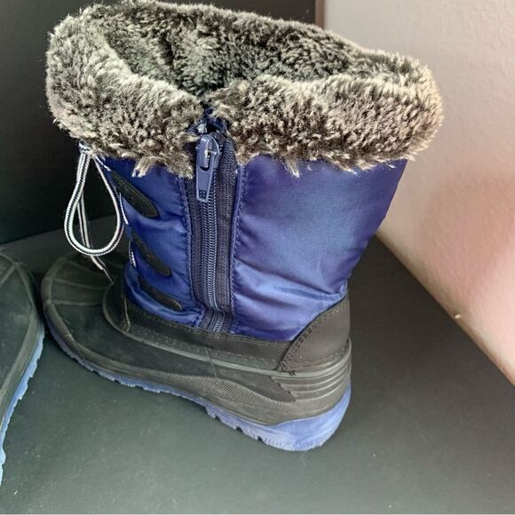Nova Mountain Thinsulate Navy Gray‎ Kids Snowboots - Picture 3 of 9